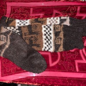 Alpaca socks that I brought back from my trip to Peru